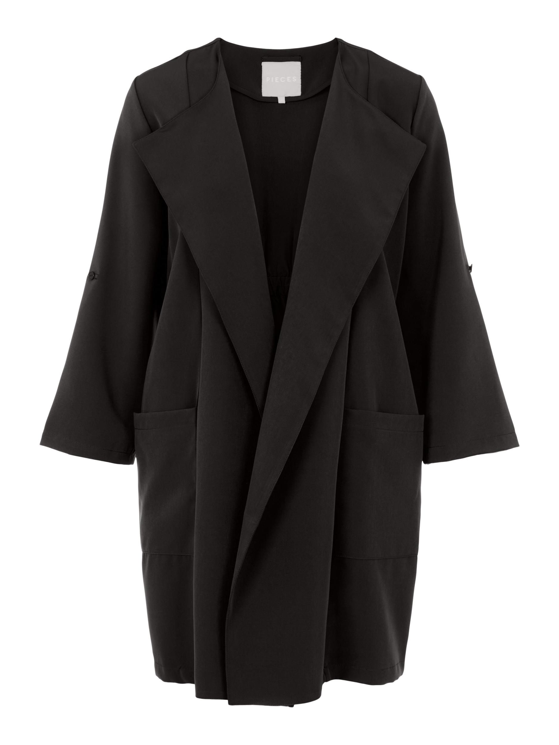 PIECES Cappotto di mezza stagione in Nero 