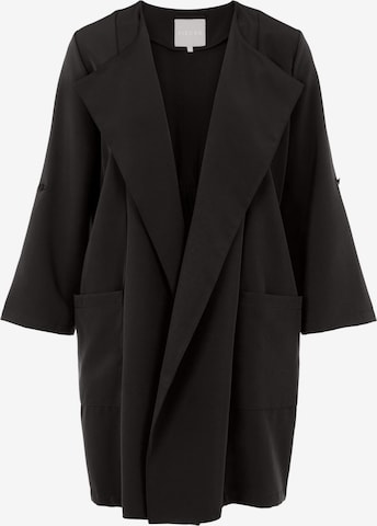 PIECES Between-Seasons Coat 'Paige' in Black: front