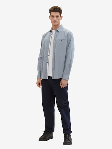 TOM TAILOR Regular Fit Hemd in Blau