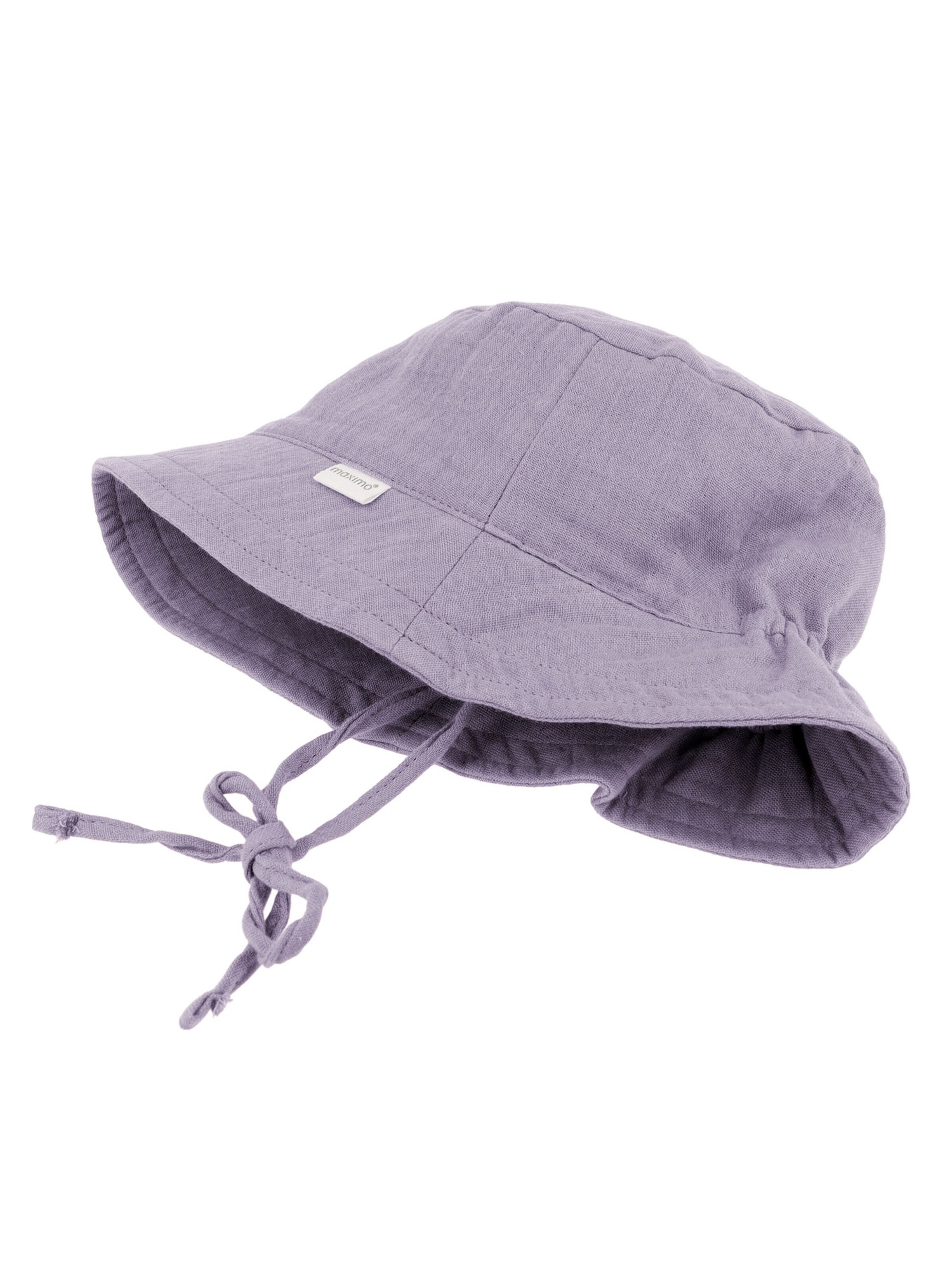 MAXIMO Hat 'GOTS MINI-Hut, Bindeband Musselinstoff, Futter, UV' in Purple