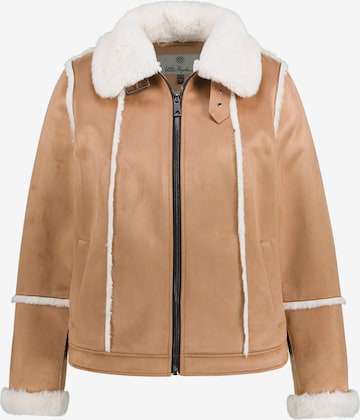 Ulla Popken Winter Jacket in Brown: front