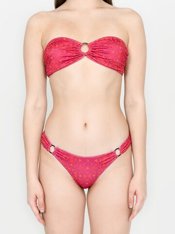 Kadoo Bandeau Bikini 'ECONYL® Ring of Fire Set 2-tlg.' in Pink