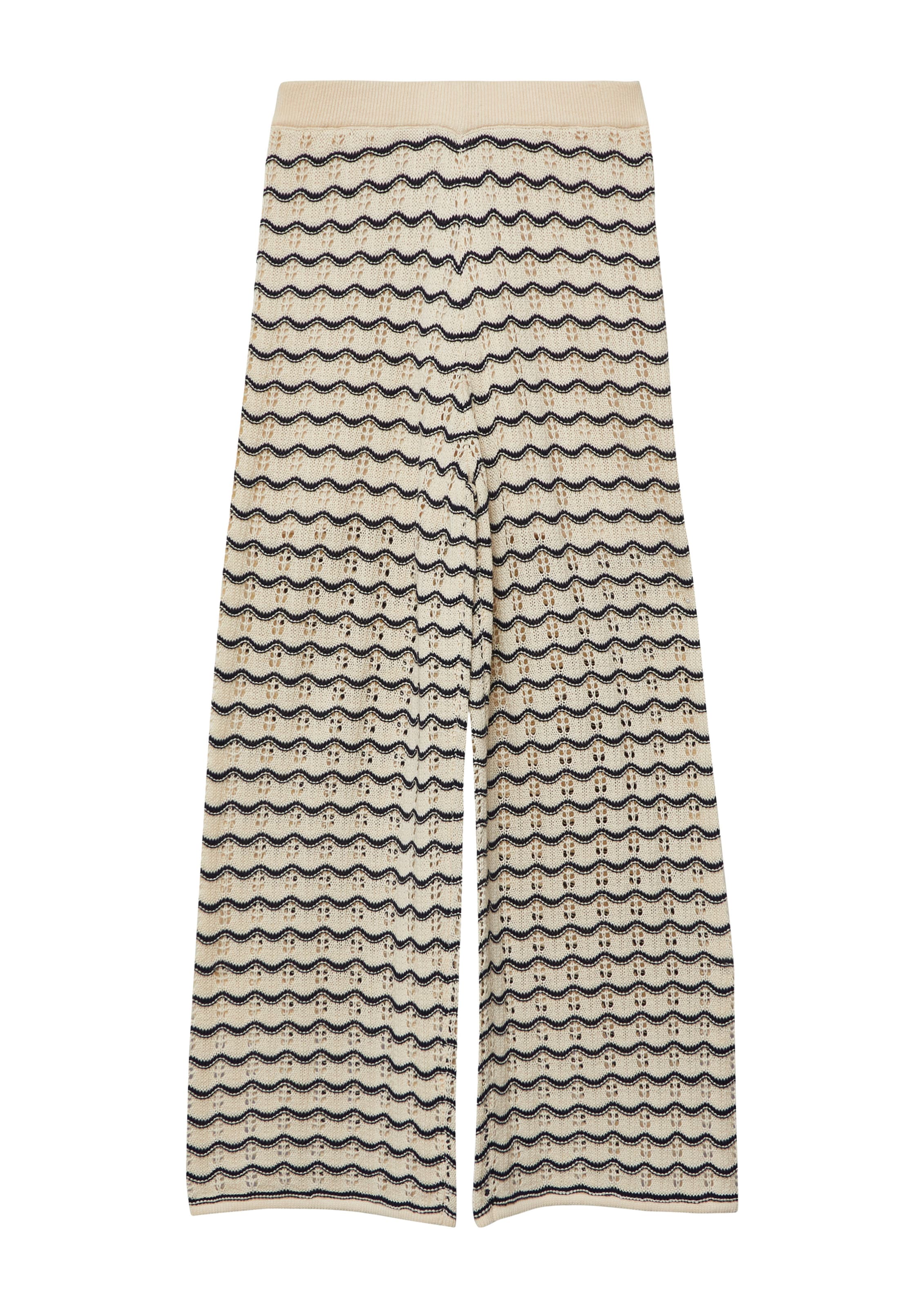 s.Oliver Wide leg Broek in Beige: voorkant