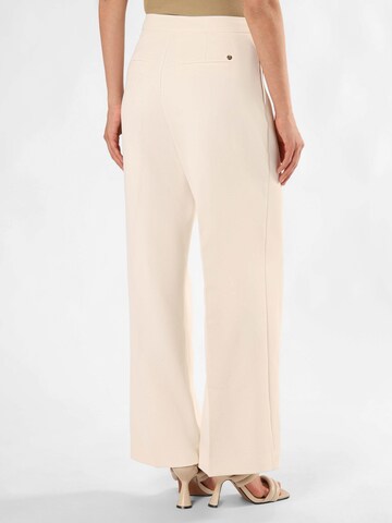 MOS MOSH Loose fit Trousers with creases in Beige