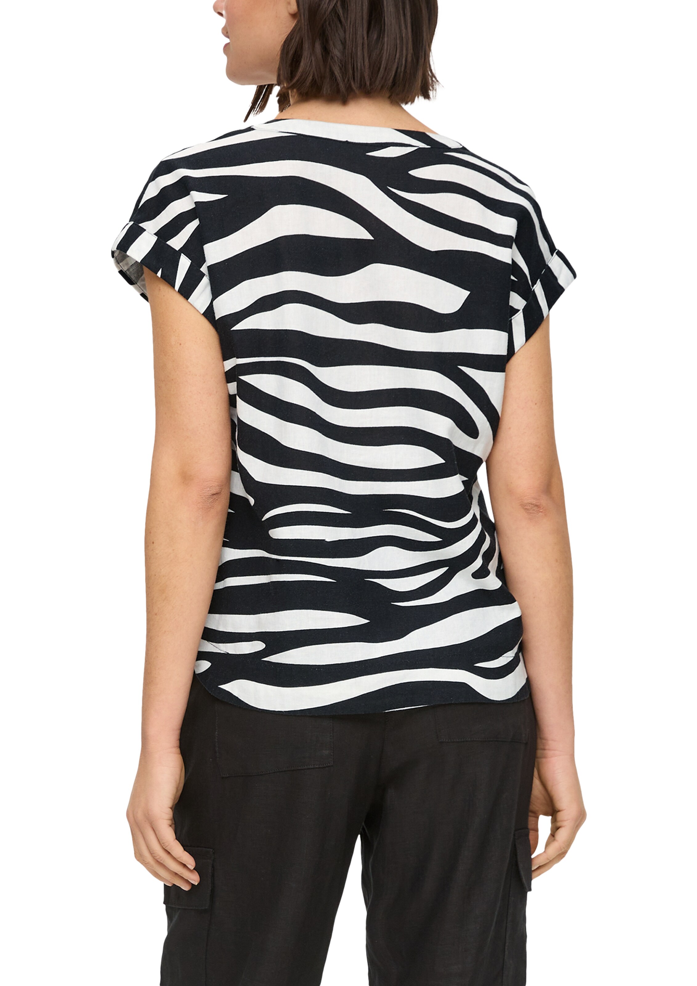 s.Oliver Bluse in Schwarz