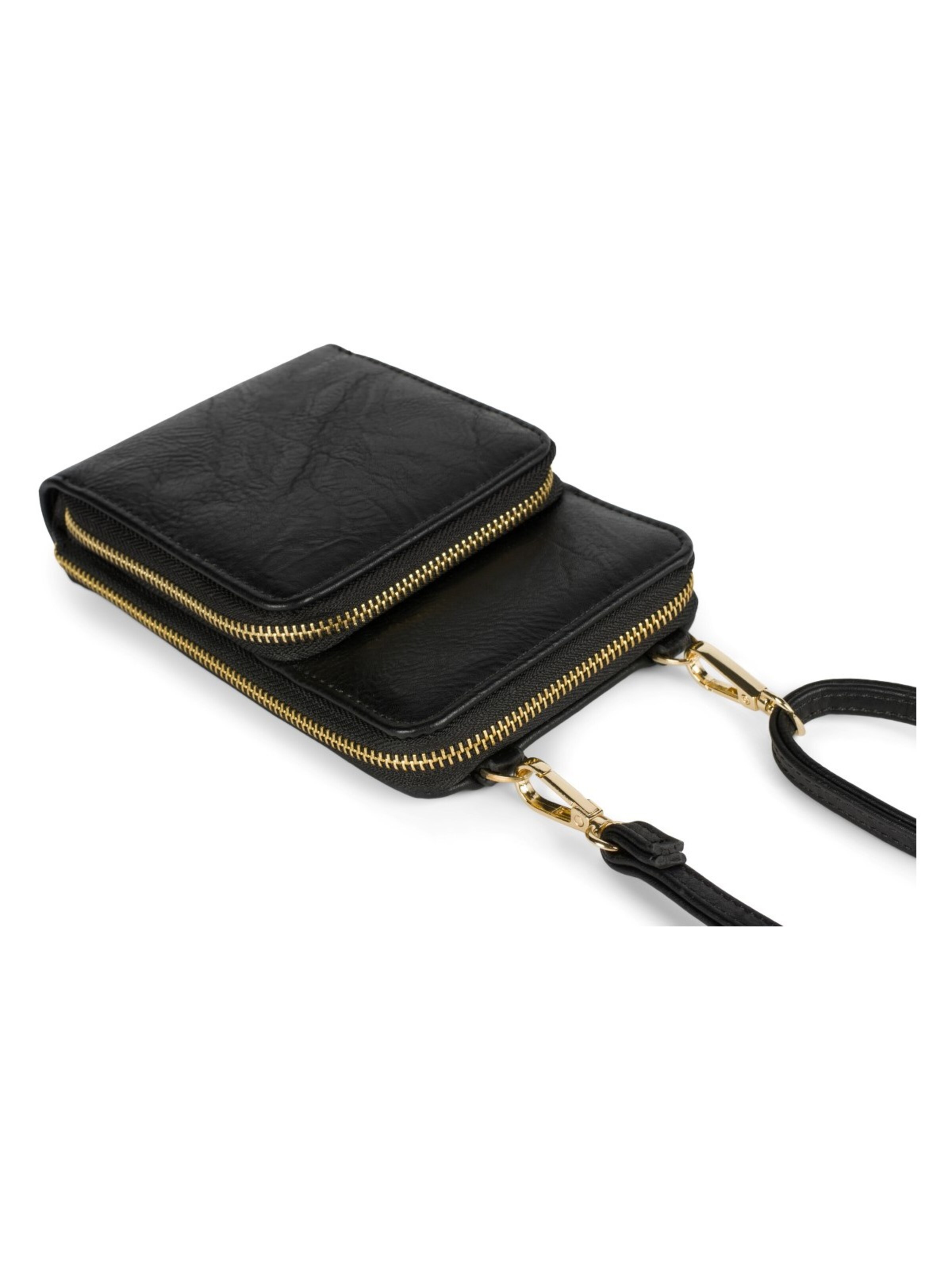 styleBREAKER Umhängetasche 'Mini Umhängetasche Einfarbig - RFID Schutz'‌‌‌‌‌ in Schwarz