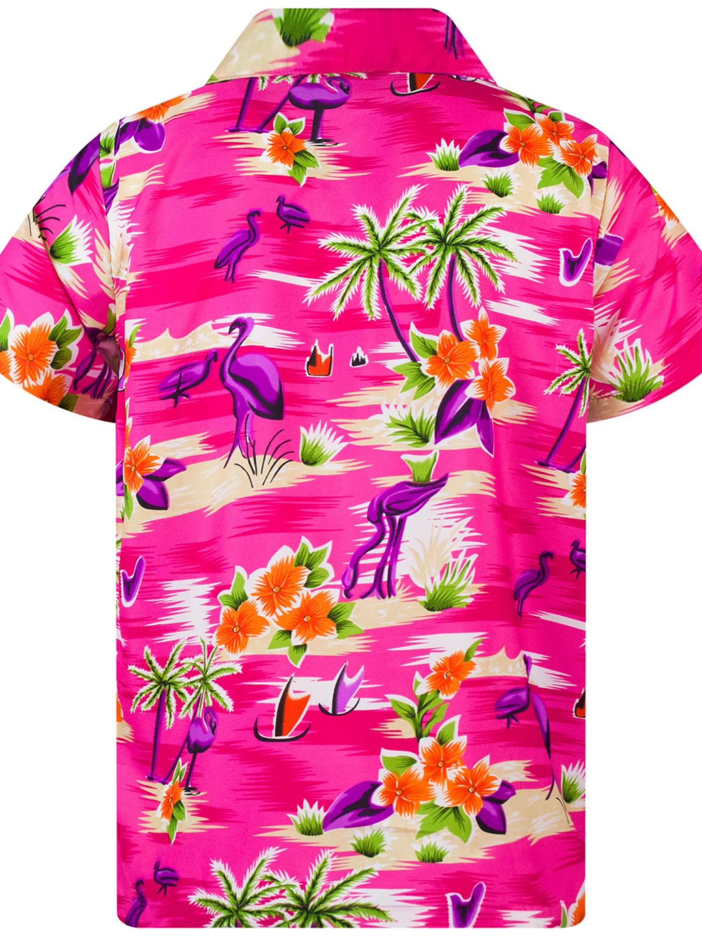 Maglietta 'Flamingos' di King Kameha in rosa