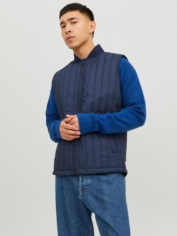 Gilet 'City' JACK & JONES en bleu : devant