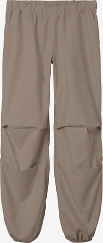 NAME IT Tapered Pants in Brown: front