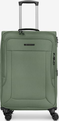 Trolley 'Melbourne 3.0' di Franky in verde: frontale