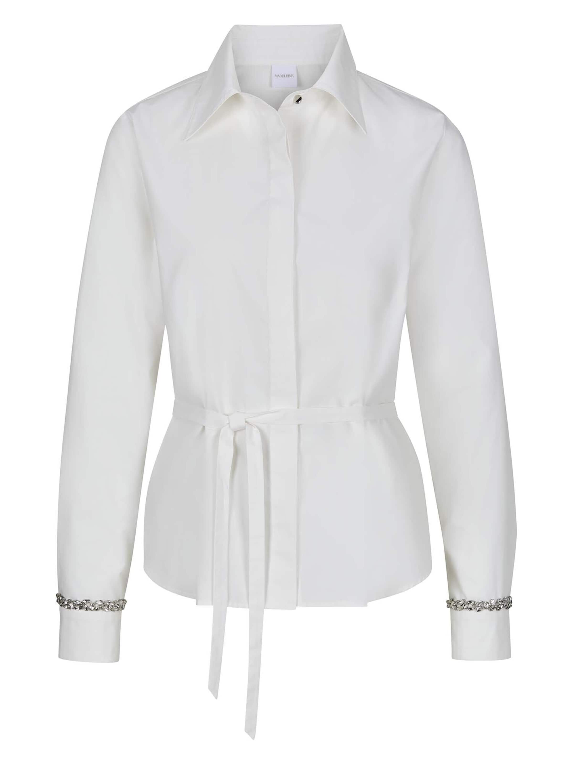 MADELEINE Blouse in Wit: voorkant