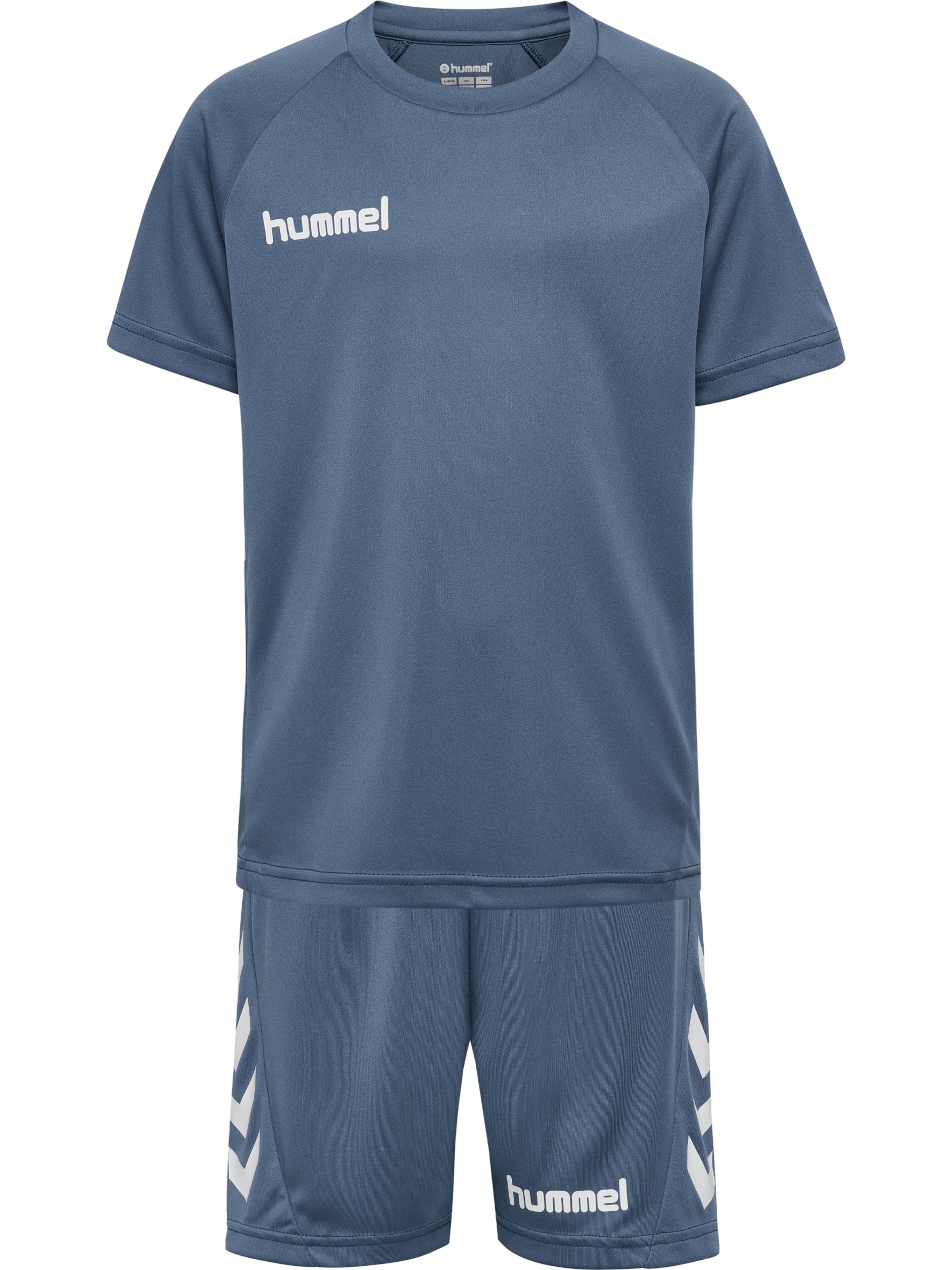 Hummel Trainingspak in Blauw: voorkant
