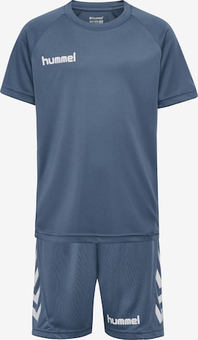 Hummel Tracksuit in Blue: front