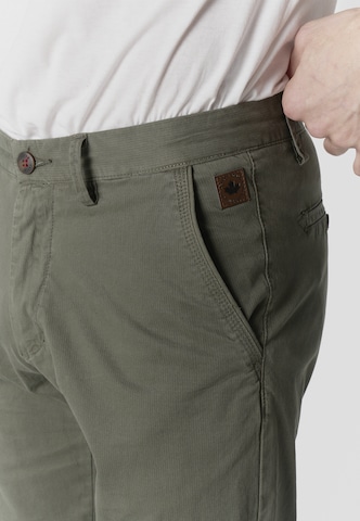 KOROSHI Slimfit Chino nadrág - zöld