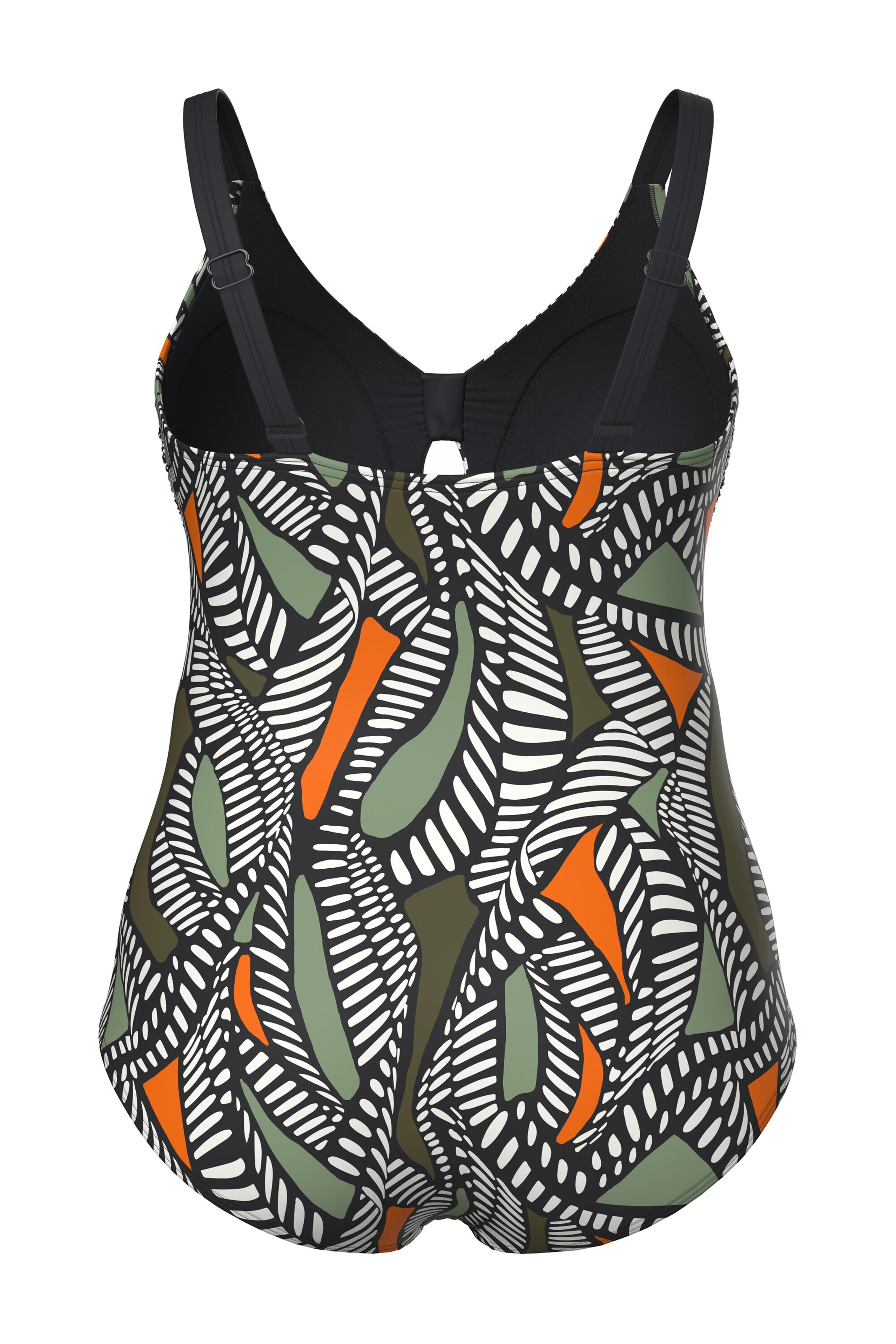 Ulla Popken T-shirt Badpak in Groen