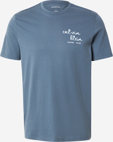 Calvin Klein Jeans Μπλουζάκι σε μπλε: μπροστά