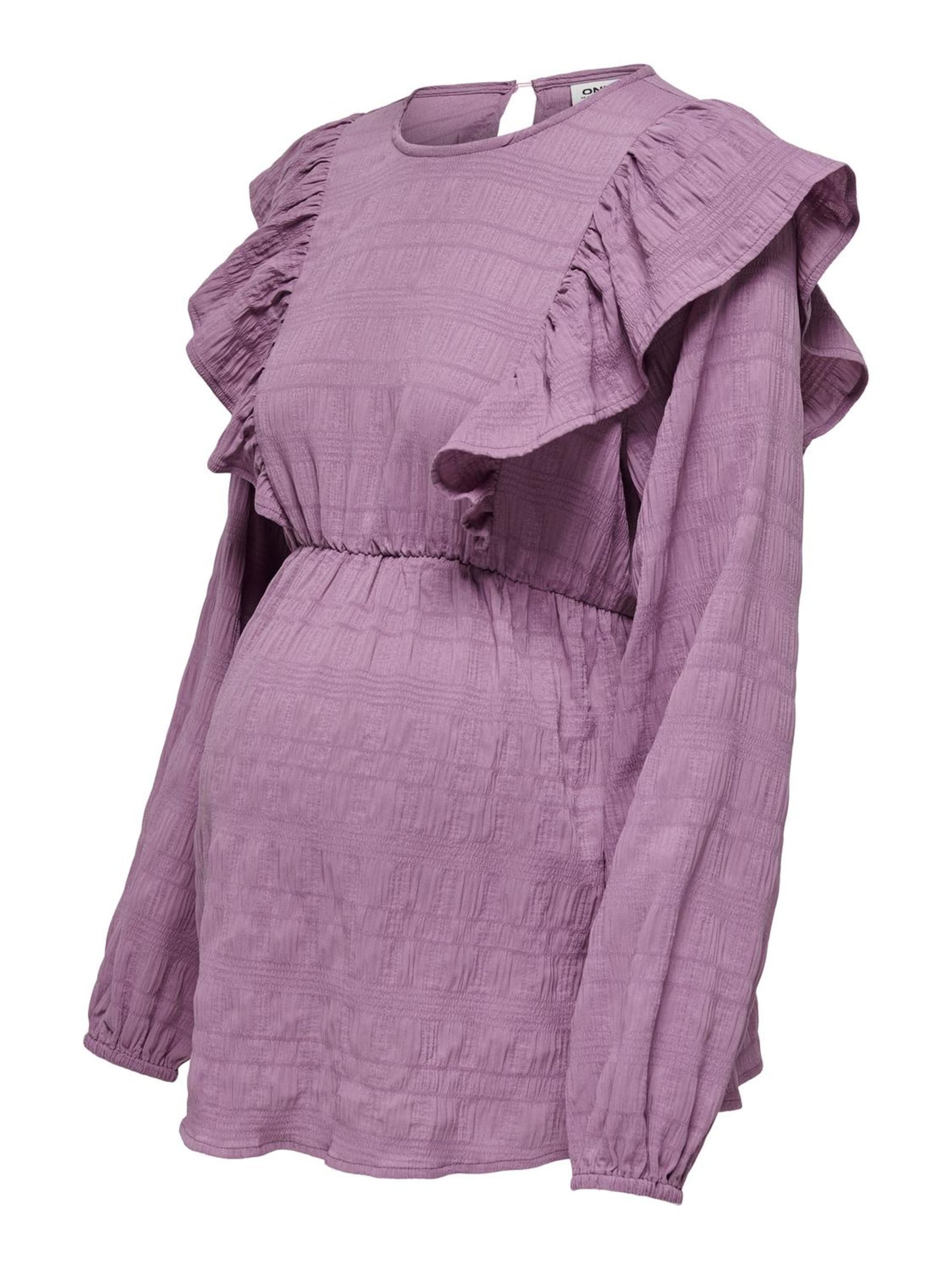 Chemisier Only Maternity en violet : devant