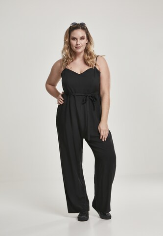 Urban Classics - Macacões ' Ladies Spaghetti Jumpsuit ' em preto