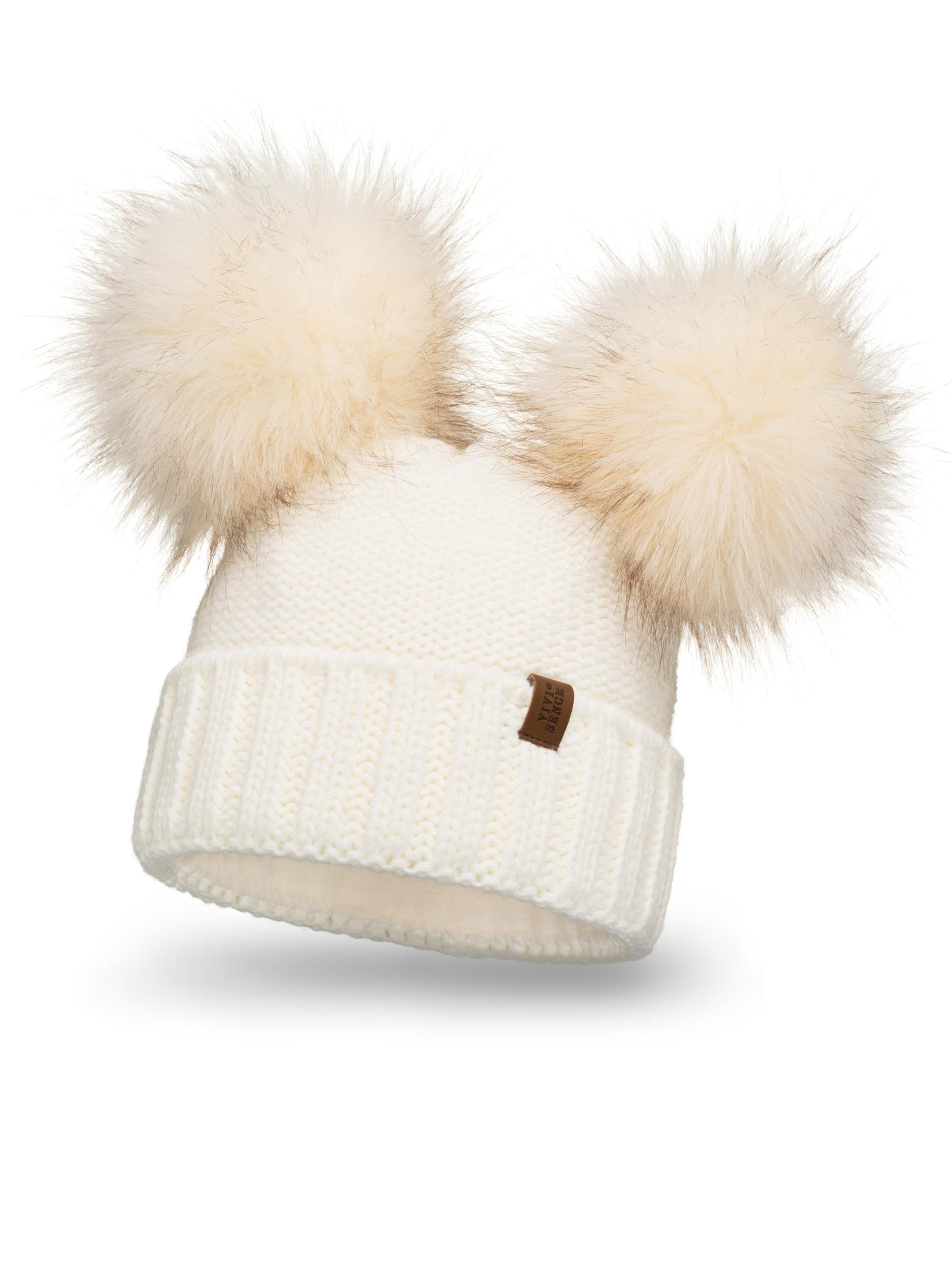 Vivisence Beanie '70106' in Beige: front