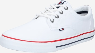 Sneaker low de la Tommy Jeans pe alb: față