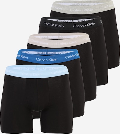 Boxer trumpikės iš Calvin Klein Underwear, spalva – gelsvai pilka spalva / mėlyna / pastelinė mėlyna / šviesiai pilka / juoda, Prekių apžvalga