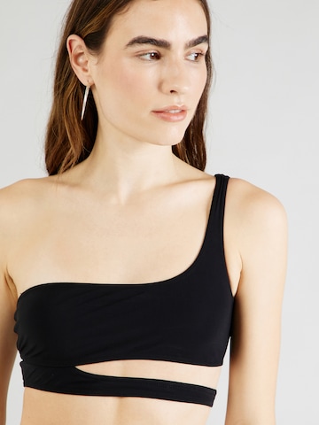 Banana Moon - Soutien Bustier Top de biquíni em preto: frente