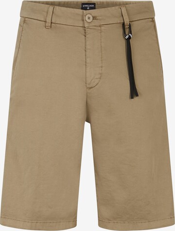 STRELLSON Regular Trousers 'Crush' in Beige: front