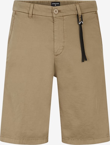 STRELLSON Regular Broek 'Crush' in Beige: voorkant