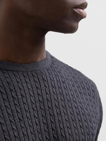 SELECTED HOMME Sweter 'BERG' w kolorze szary