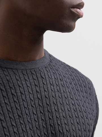 SELECTED HOMME Pullover 'BERG' i grå