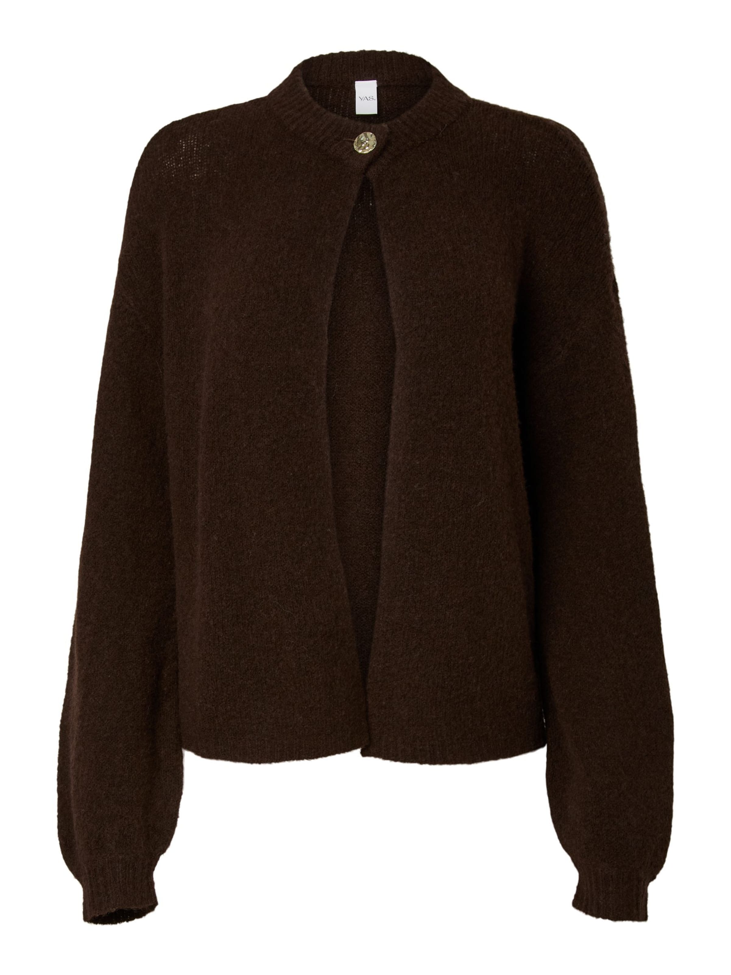 Cardigan 'YASEnya' YAS en marron : devant