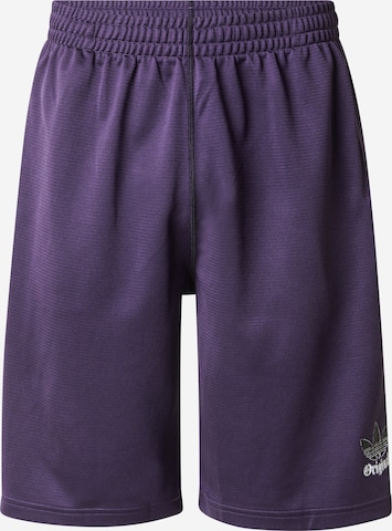 ADIDAS ORIGINALSLoosefit Hlače 'GRFX' - ljubičasta boja: prednji dio