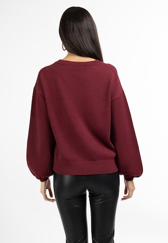 faina - Pullover 'Koosh' em vermelho