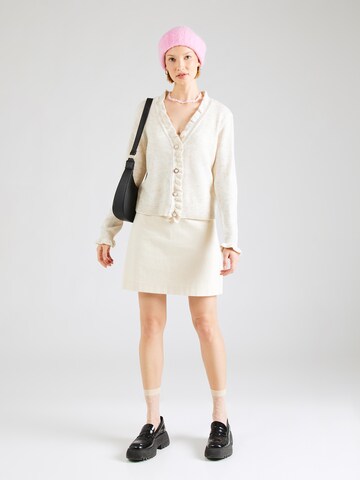 VILA Knit Cardigan 'VISOFI' in White