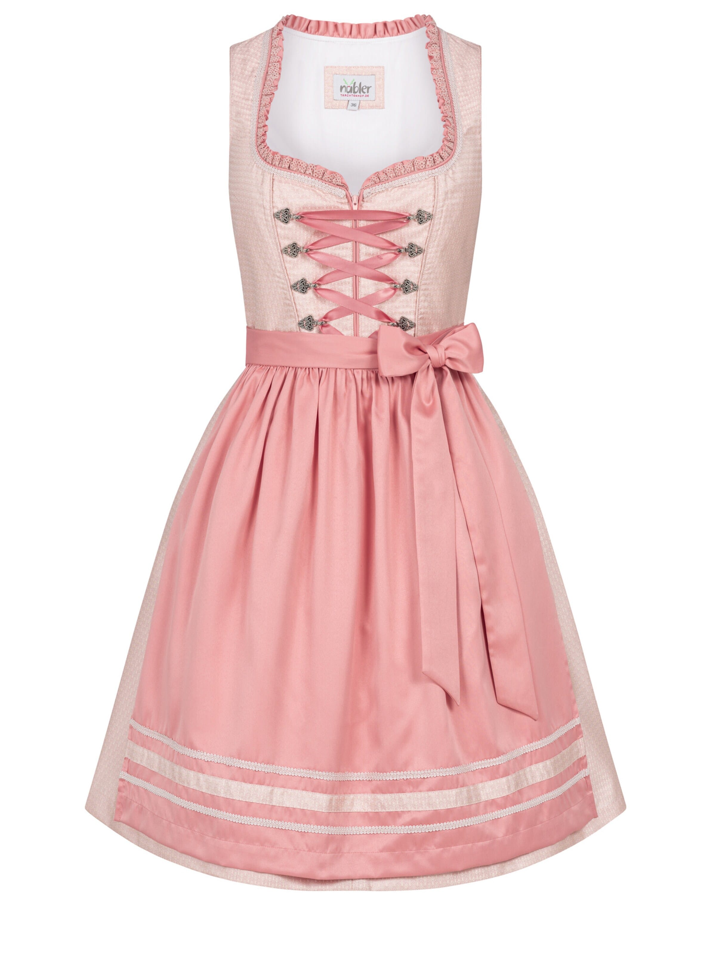 Trachtenhof Nübler Dirndl 'Dirndl midi Lisa' in Orange: front