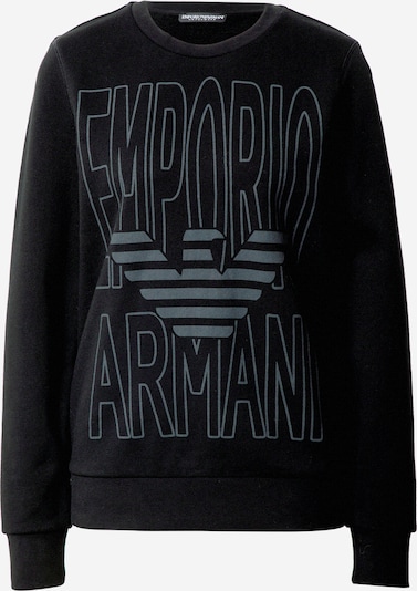 Emporio Armani Slaapshirt 'VISIBILITY' in de kleur Grijs / Zwart, Productweergave
