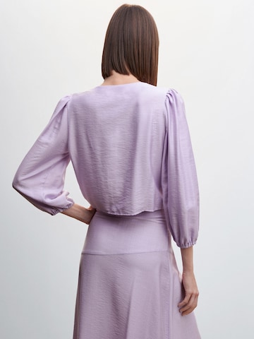 MANGO Blouse 'Mufflin' in Purple