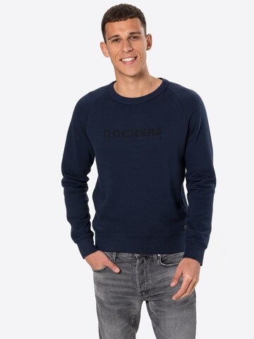 Dockers Sweatshirt in Blauw: voorkant