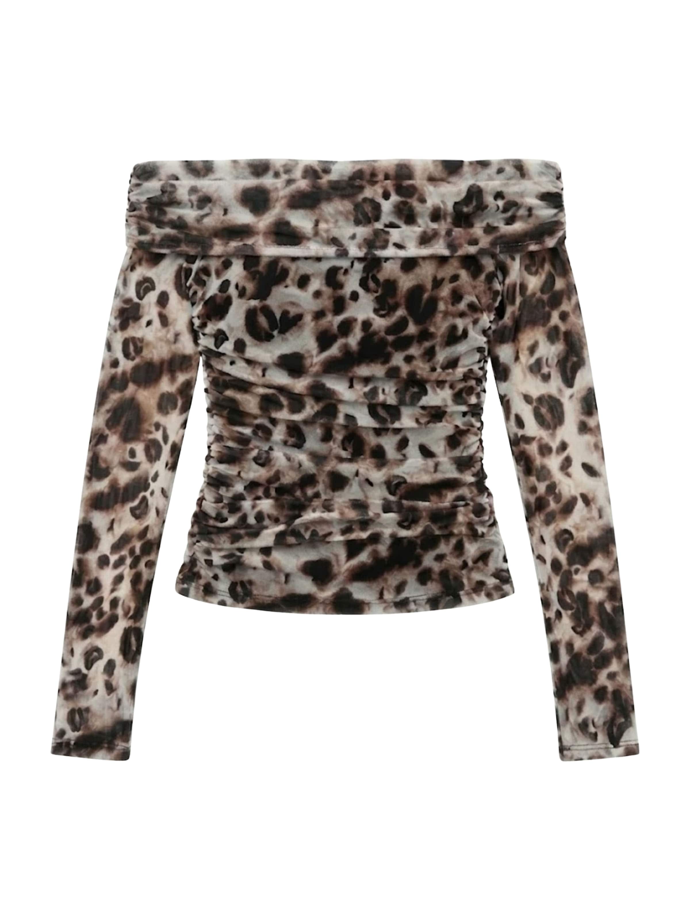 LeGer by Lena Gercke Majica 'Elmira' | kit / rjava / temno rjava barva, Prikaz izdelka