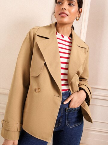 love & roses Between-Seasons Coat in Beige