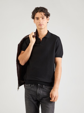 BOSS Black Neulepaita 'H-Jianluca' värissä musta: etupuoli