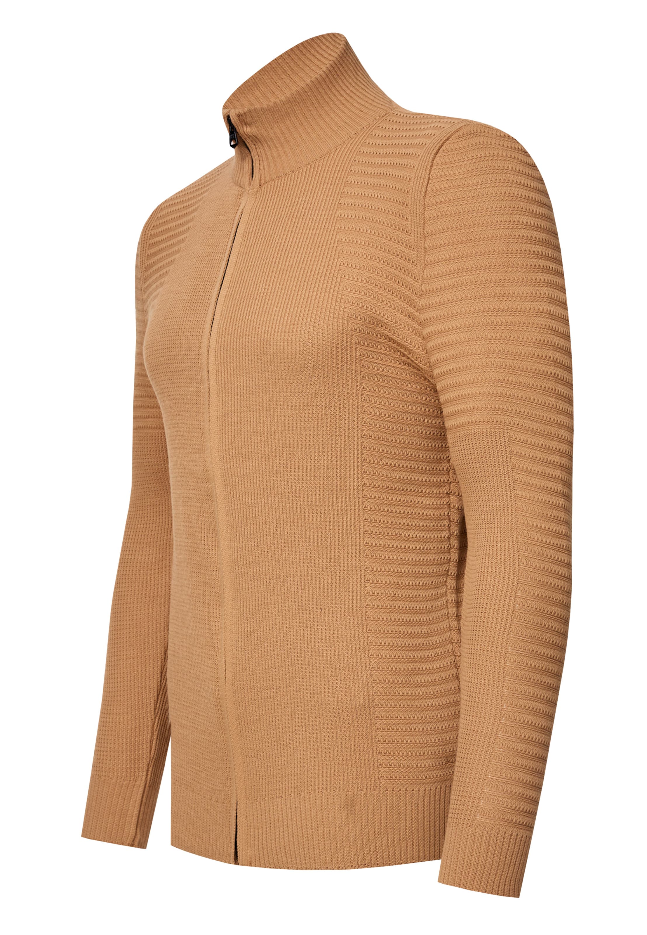 Rusty Neal Gebreid vest in Bruin