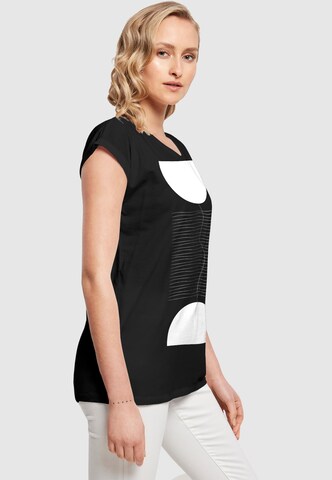 Merchcode T-Shirt 'Abstract Lines' in Schwarz