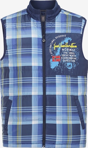 Jan Vanderstorm Bodywarmer 'Widar' in Blauw: voorkant