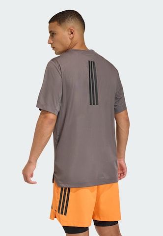 Tricou funcțional 'D4T POWER' de la ADIDAS PERFORMANCE pe gri