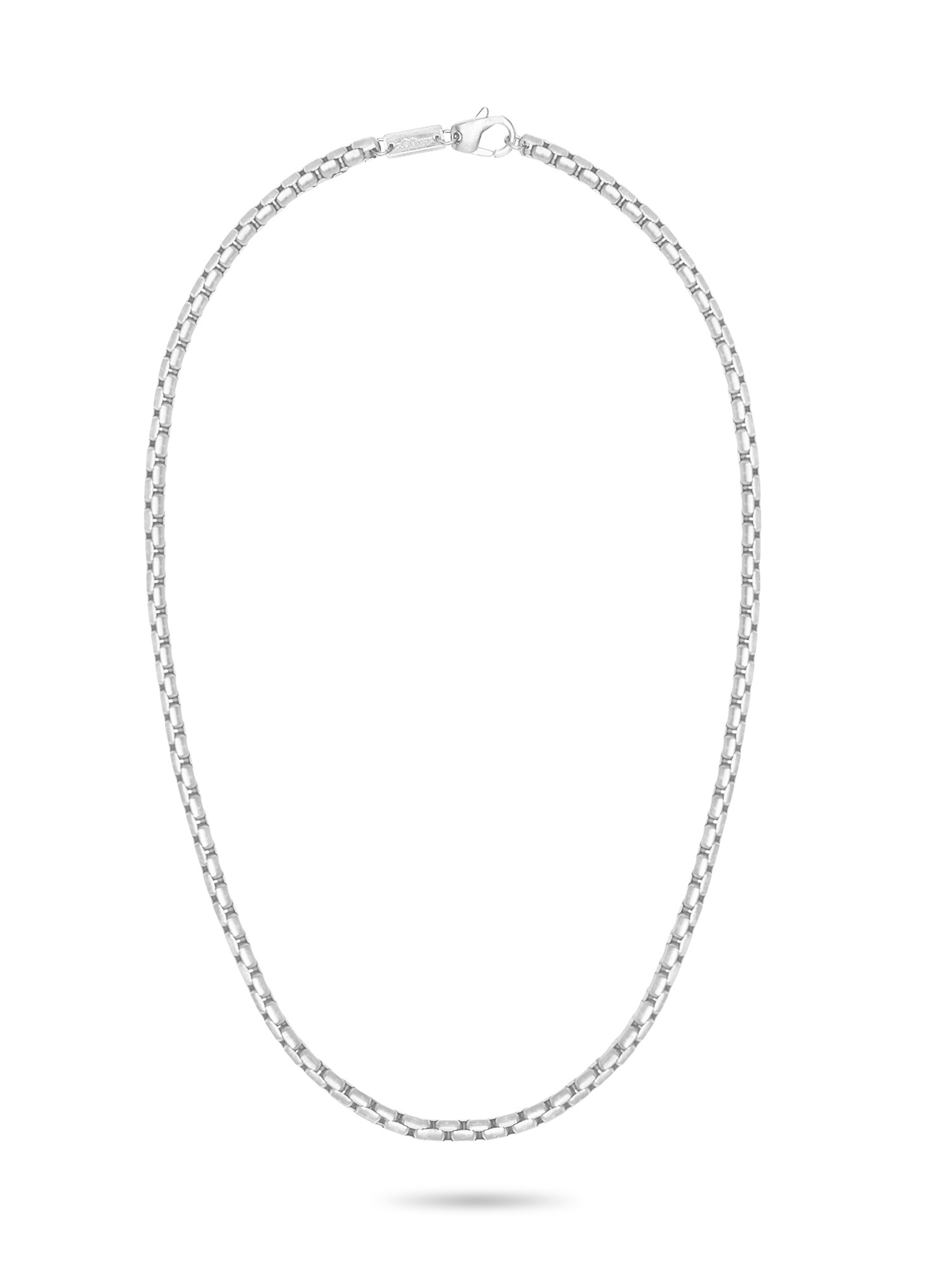 s.Oliver Kette 'The Basics' in Silber: Vorderseite