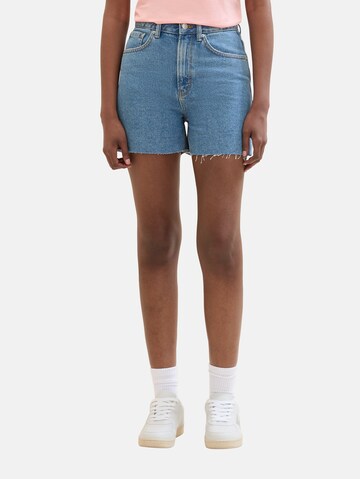 TOM TAILOR DENIM Loosefit Shorts in Blau: predná strana