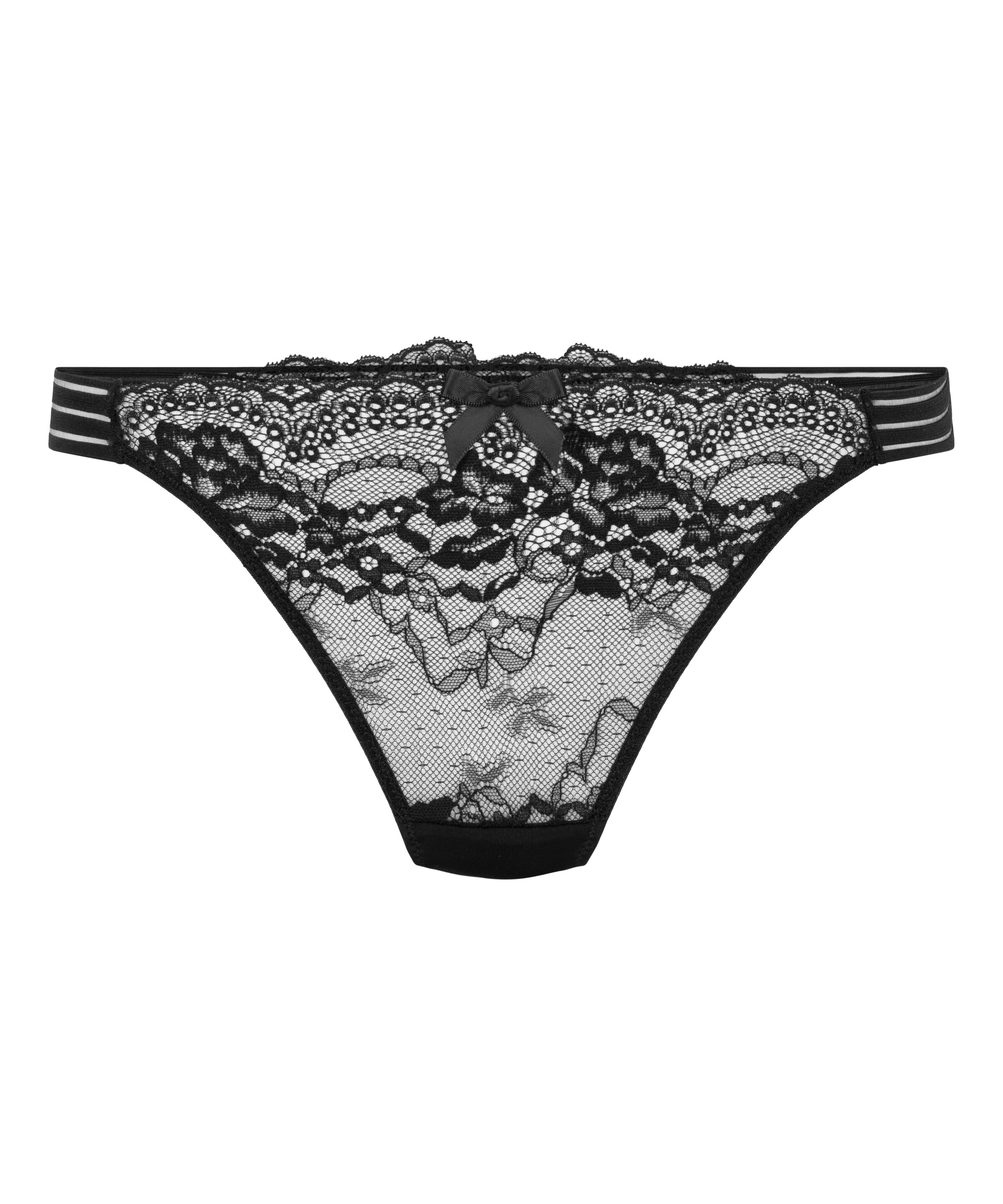 Hunkemöller String 'Sully' in Zwart: voorkant
