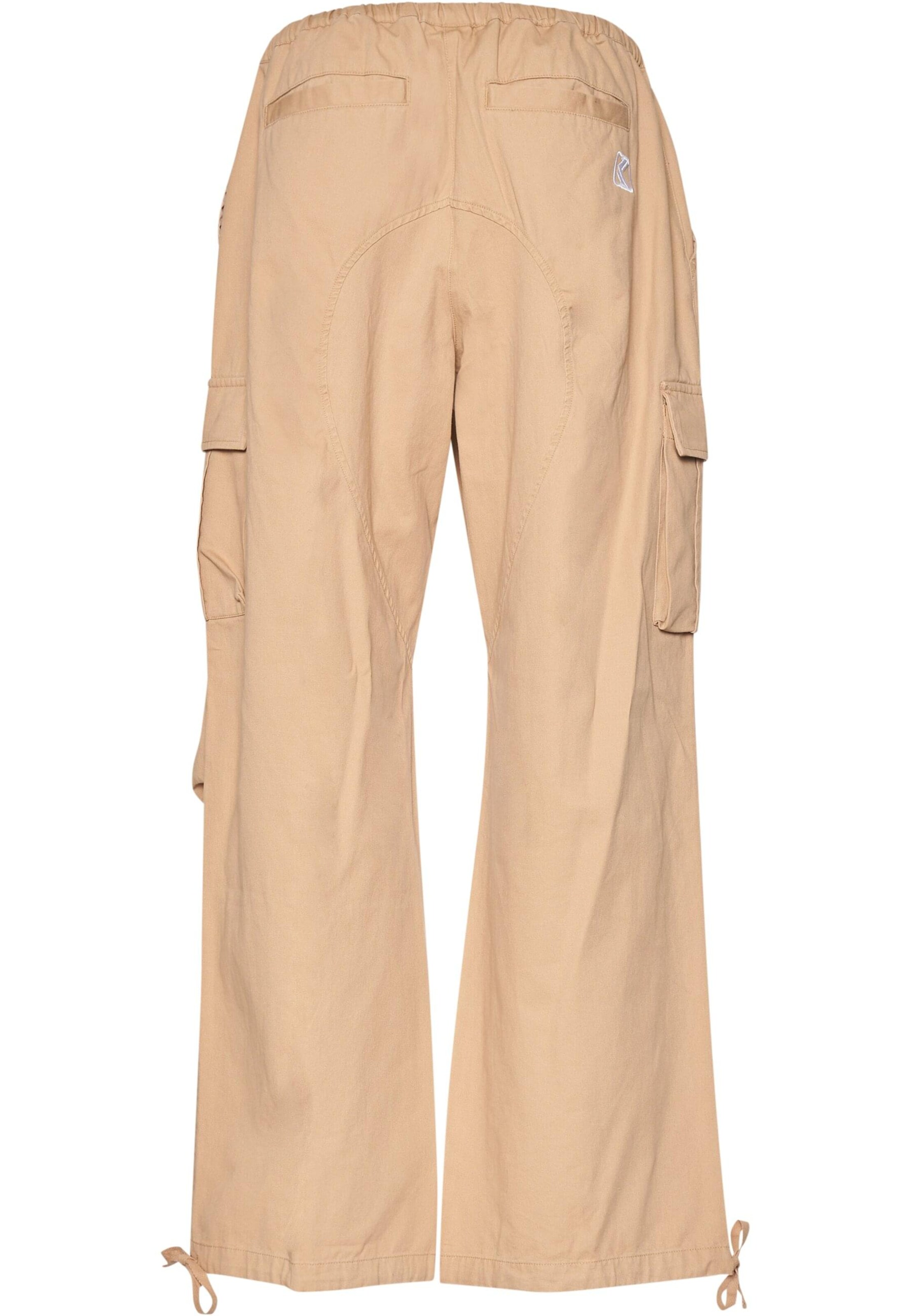 Karl Kani Wide leg Cargobyxa i beige