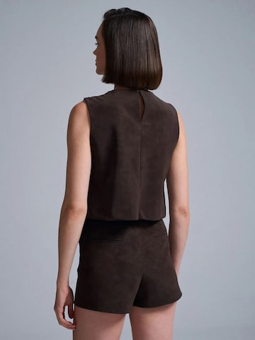 Gilet Dilvin en marron